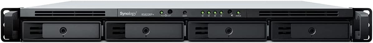 RS822RP+ 4-Bay RackStation with 16GB RAM, 1.6TB (2 x 800GB) of Cache and 48TB (4 x 12TB) of Synology Enterprise Drives Fully Assembled and Tested