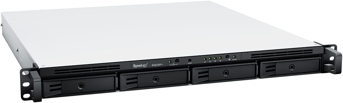 RS822RP+ 4-Bay RackStation with 16GB RAM, 1.6TB (2 x 800GB) of Cache and 64TB (4 x 16TB) of Synology Enterprise Drives Fully Assembled and Tested