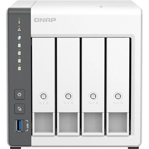 QNAP TS-433 4-BAY NAS with 4GB DDR4 RAM and 48TB (4x12TB) Western Digital RED PLUS Drives Fully Assembled and Tested