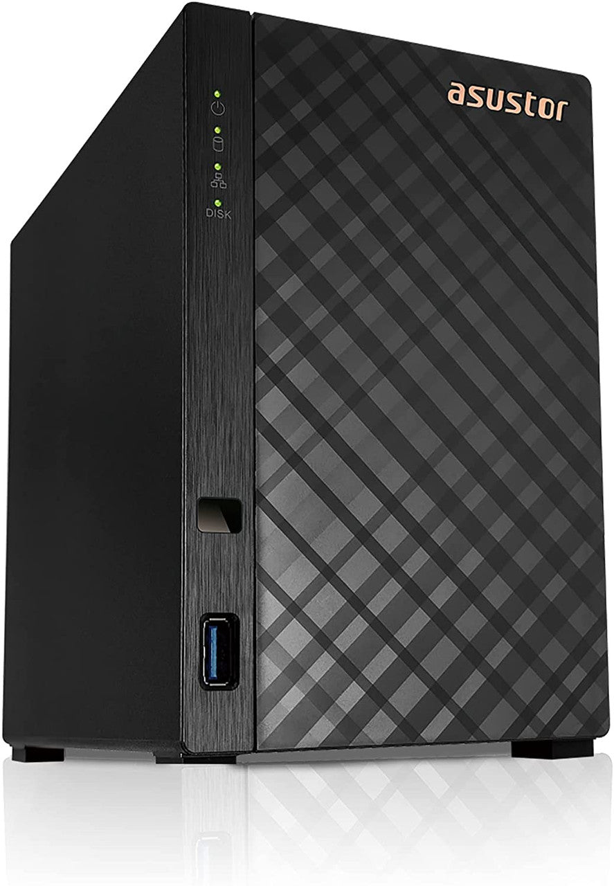 Asustor AS1102T 2-Bay Drivestor 2 NAS with 1GB RAM and 12TB (2x6TB) Seagate Ironwolf PRO Drives
