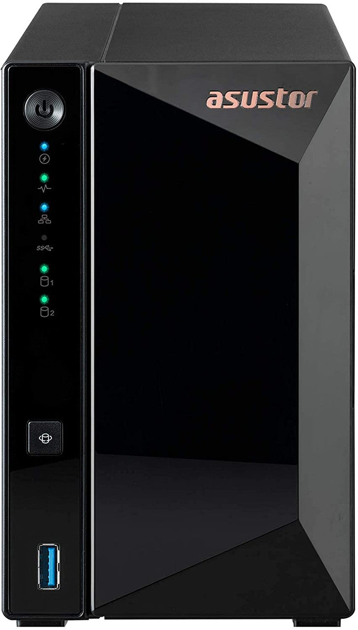 Asustor AS3302T 2-Bay Drivestor 2 PRO NAS with 2GB RAM and 24TB (2x12TB) Seagate Ironwolf PRO Drives Fully Assembled and Tested