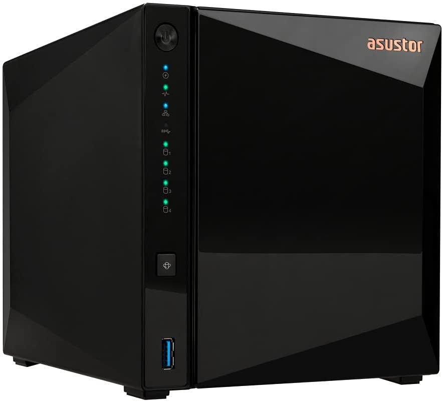 Asustor Drivestor 4 Pro AS3304T 4-Bay NAS with 2GB RAM and 32TB (4 x 8TB) of Seagate Ironwolf NAS Drives Fully Assembled and Tested