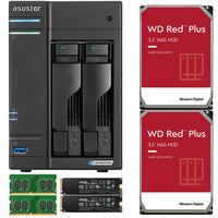 Thumbnail for Asustor AS6602T 2-Bay Lockerstor 2 NAS with 8GB RAM 500GB (2 x 250GB) NVME CACHE and 6TB (2x3TB) Western Digital Red NAS Drives