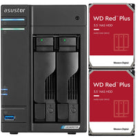 Thumbnail for Asustor AS6602T 2-Bay Lockerstor 2 NAS with 8GB RAM and 4TB (2x2TB) Western Digital RED NAS Drives