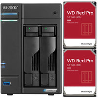 Thumbnail for Asustor AS6602T 2-Bay Lockerstor 2 NAS with 8GB RAM and 24TB (2x12TB) Western Digital RED PRO Drives