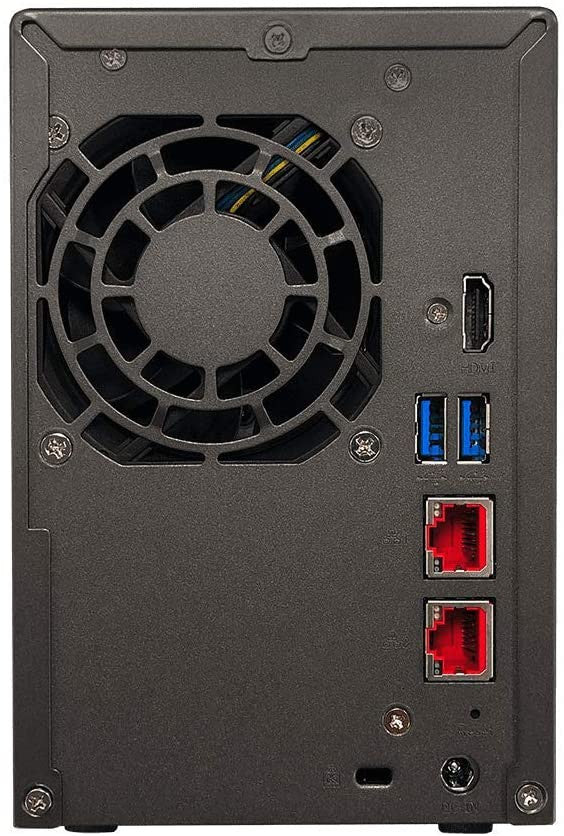Asustor AS6602T 2-Bay Lockerstor 2 NAS with 4GB RAM and 8TB (2x4TB) Seagate Ironwolf NAS Drives