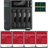 Thumbnail for Asustor Lockerstor 4 AS6604T 4-Bay NAS with 8GB RAM and 40TB (4 x 10TB) of Western DIgital RED PRO Drives