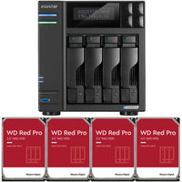 Thumbnail for Asustor Lockerstor 4 AS6604T 4-Bay NAS with 4GB RAM and 24TB (4 x 6TB) of Western DIgital RED PRO Drives