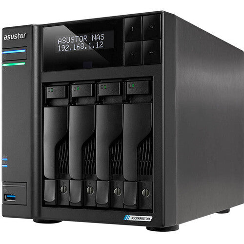 Asustor Lockerstor 4 AS6604T 4-Bay NAS with 8GB RAM and 40TB (4 x 10TB) of Western DIgital RED PRO Drives