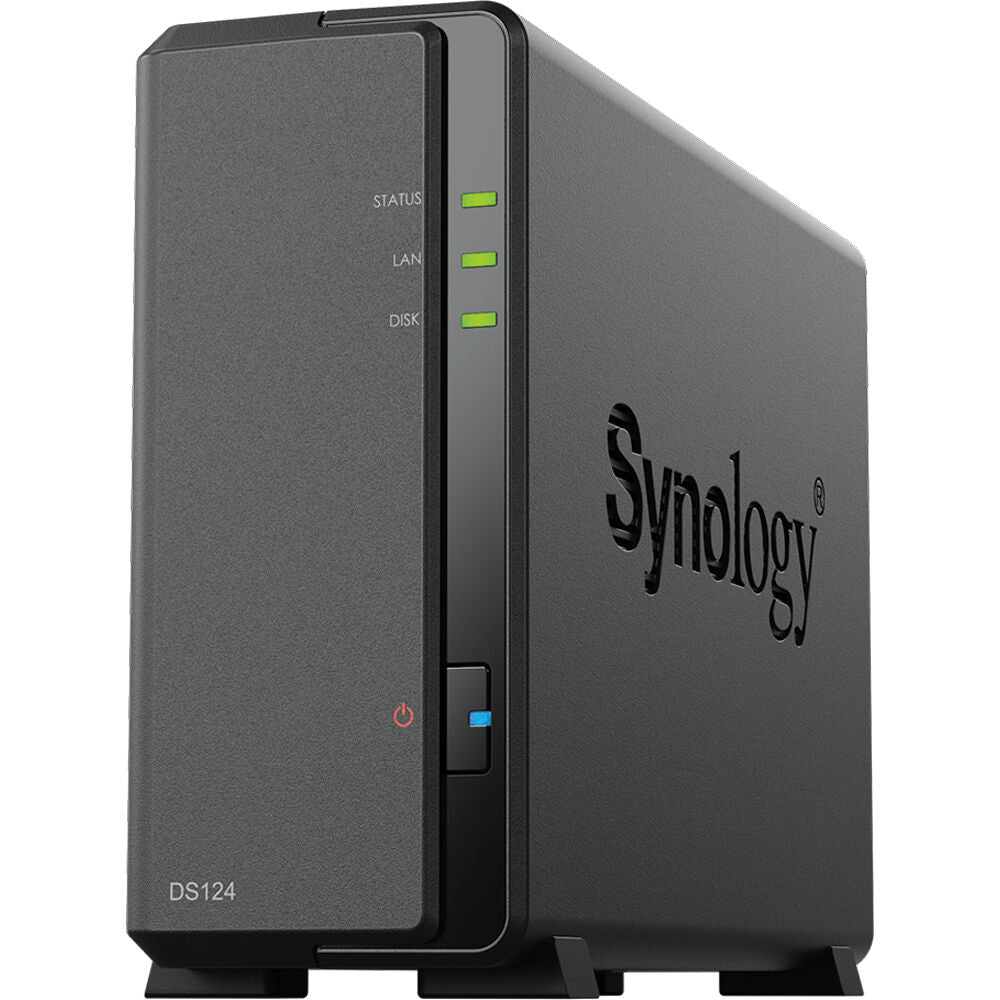 Synology DS124 1-Bay NAS with 1GB RAM and a 8TB Seagate Ironwolf NAS Drive