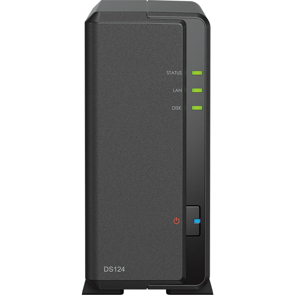 Synology DS124 1-Bay NAS with 1GB RAM and a 14TB Western Digital Red Plus Drive