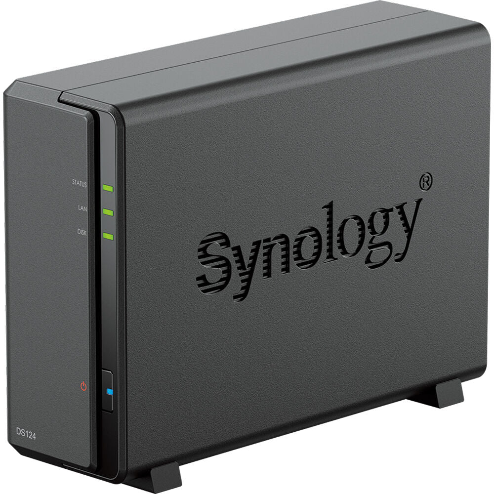 Synology DS124 1-Bay NAS with 1GB RAM and a 8TB Western Digital Red Plus Drive