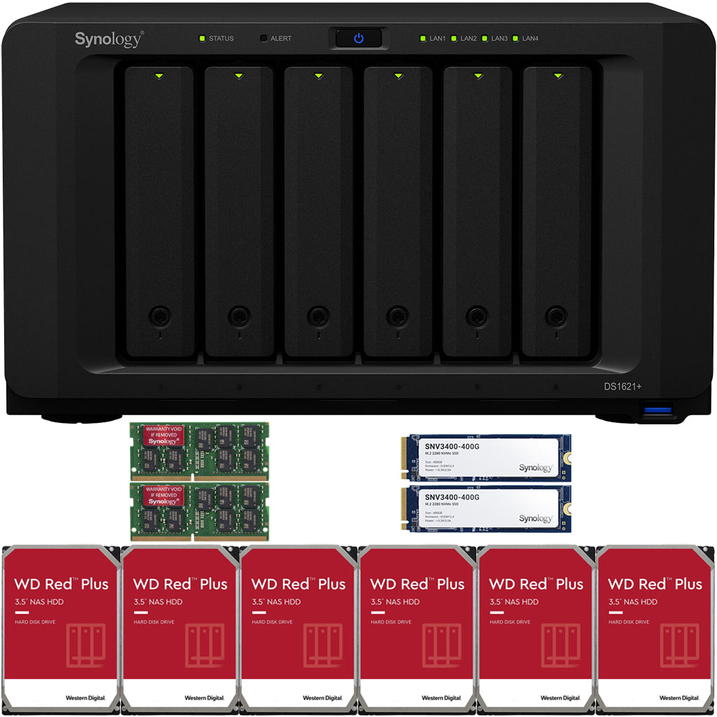 Synology DS1621+ 6-BAY DiskStation NAS with 16GB Synology RAM