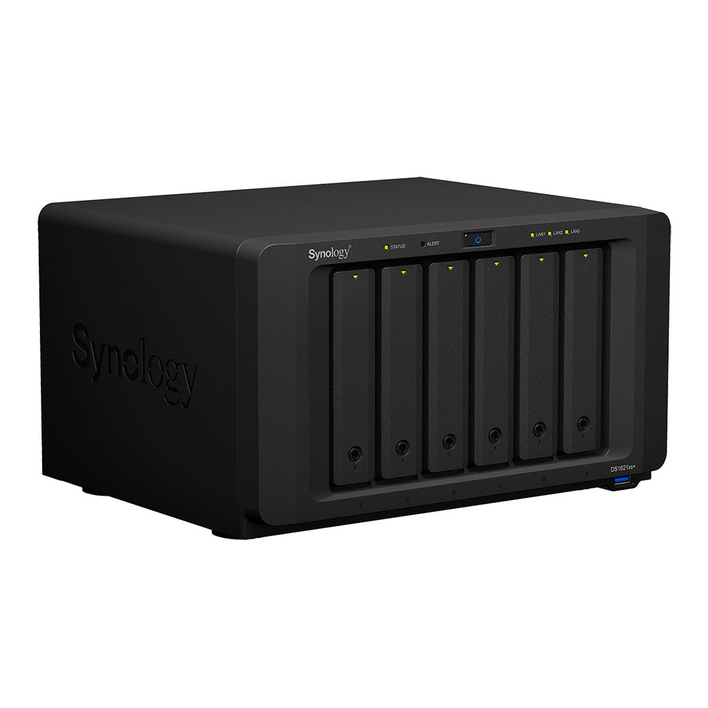 Synology DS1621xs+  6-BAY High Performance DiskStation NAS with 16GB Synology RAM and 72TB (6x12TB) Synology Enterprise Drives Fully Assembled and Tested