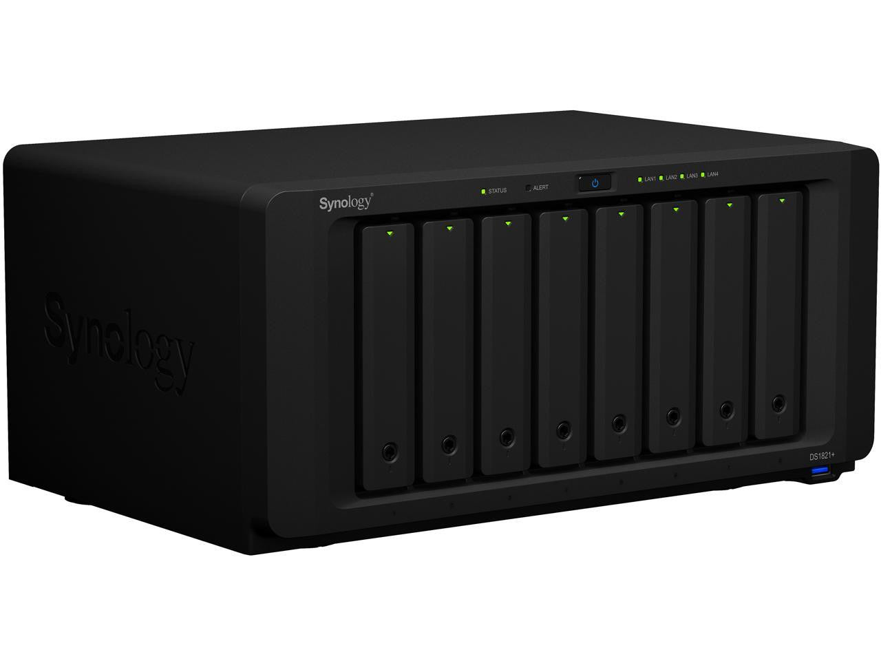 Synology DS1821+ 8-BAY DiskStation with 4GB RAM, 800GB (2x400GB) Cache and 96TB (8 x 8TB) of Synology Enterprise HAT5300 Drives Fully Assembled and Tested