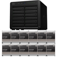 Thumbnail for Synology DS2422+ Quad Core 2.2Ghz 12-Bay NAS with 4GB RAM and 192TB (12 x 16TB) of Synology Enterprise (HAT5300) Drives