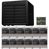 Thumbnail for Synology DS2422+ Quad Core 2.2Ghz 12-Bay NAS with 16GB RAM and 144TB (12 x 12TB) of Synology Enterprise (HAT5300) Drives
