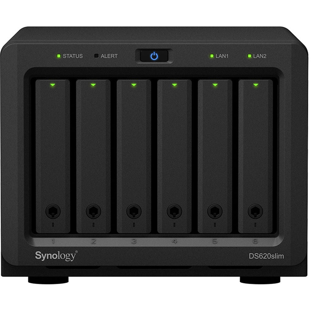 Synology DS620slim 6-BAY DiskStation with 2GB RAM and 11.52TB (6 x 1920GB) of Synology Enterprise SSDs Fully Assembled and Tested