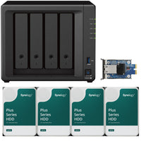 Thumbnail for Synology DS1522+ 2.6 to 3.1 GHz Dual-Core 5-Bay NAS, 16GB RAM, 10GbE Adapter, 60TB (5 x 12TB) of Synology Plus Drives Fully Assembled and Tested