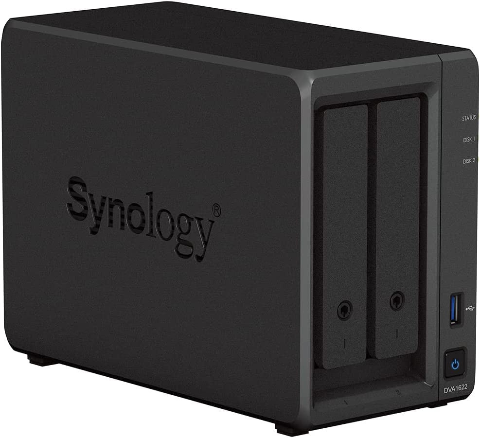 Synology DVA1622 2-BAY 16 Channel Deep Learning NVR with 6GB RAM and 8TB (2x4TB) of Synology Enterprise Drives Fully Assembled and Tested