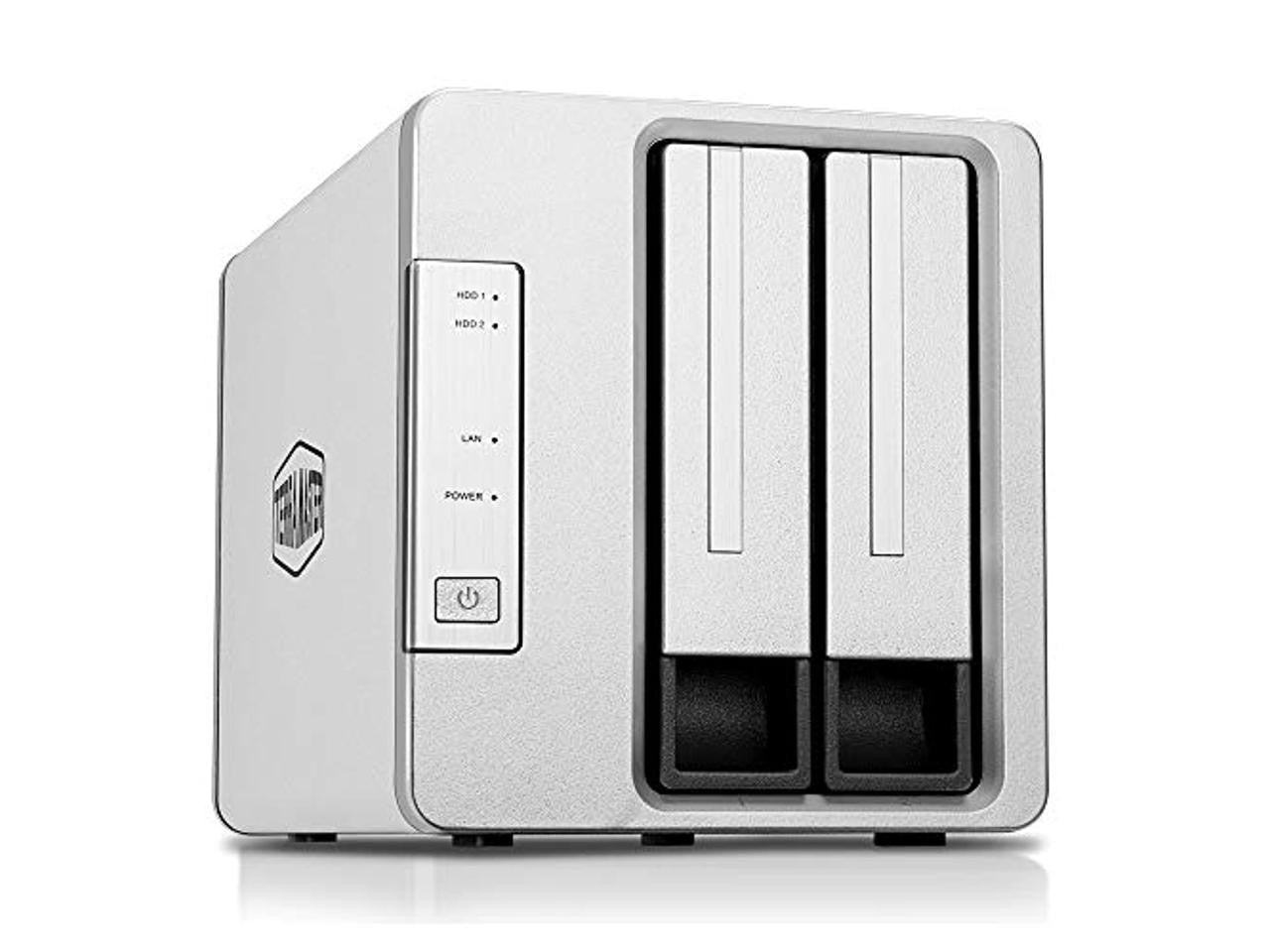 TerraMaster F2-210 2-Bay Home NAS with 6TB (2 x 3TB) of Seagate Ironwolf NAS Drives Fully Assembled and Tested