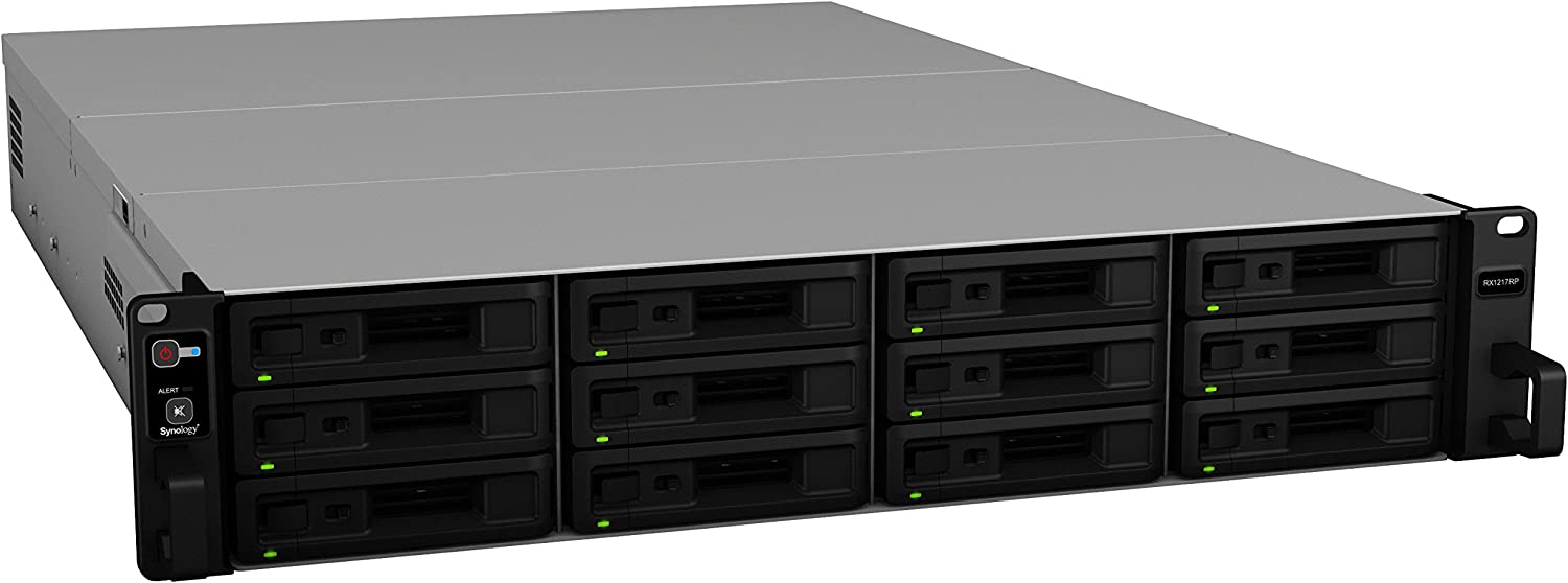 RX1217RP 12-BAY Expansion Unit for RS4021xs+with 96TB (12 x 8TB) of Synology Enterprise Drives