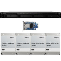 Thumbnail for RS422+ 4-BAY RackStation with 32TB (4 x 8TB) and E10G22-T1-Mini 10GbE Expansion Card Synology Enterprise Drives Fully Assembled and Tested
