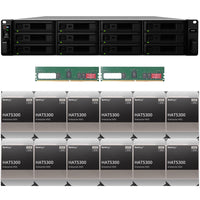 Thumbnail for Synology SA3400 12-BAY Enterprise RackStation with 32GB RAM and 192TB (12 x 16TB) Synology HAT5300 Enterprise SATA Drives Fully Assembled and Tested