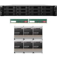 Thumbnail for Synology SA3600 12-BAY Enterprise RackStation with 32GB RAM and 72TB (6 x 12TB) Synology HAS5300 Enterprise SAS Drives Fully Assembled and Tested