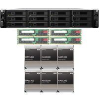 Thumbnail for Synology SA3600 12-BAY Enterprise RackStation with 128GB RAM and 48TB (6 x 8TB) Synology HAS5300 Enterprise SAS Drives Fully Assembled and Tested