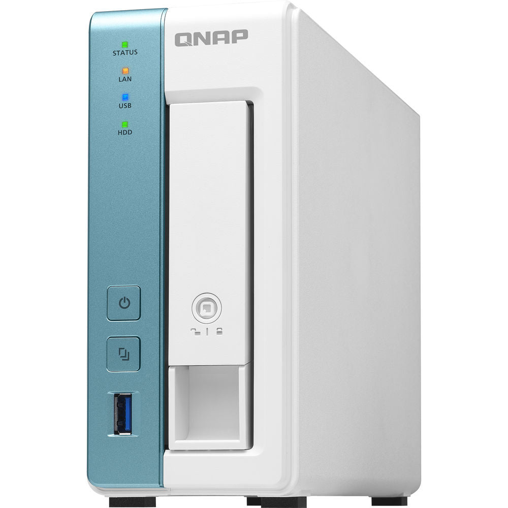QNAP TS-131K 1-Bay Home NAS with a 3TB Western Digital Red Plus Drive Fully Assembled and Tested