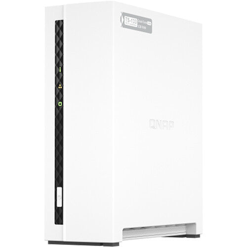 QNAP TS-133 1-Bay Desktop NAS with a 6TB Western Digital Red Plus Drive Fully Assembled and Tested