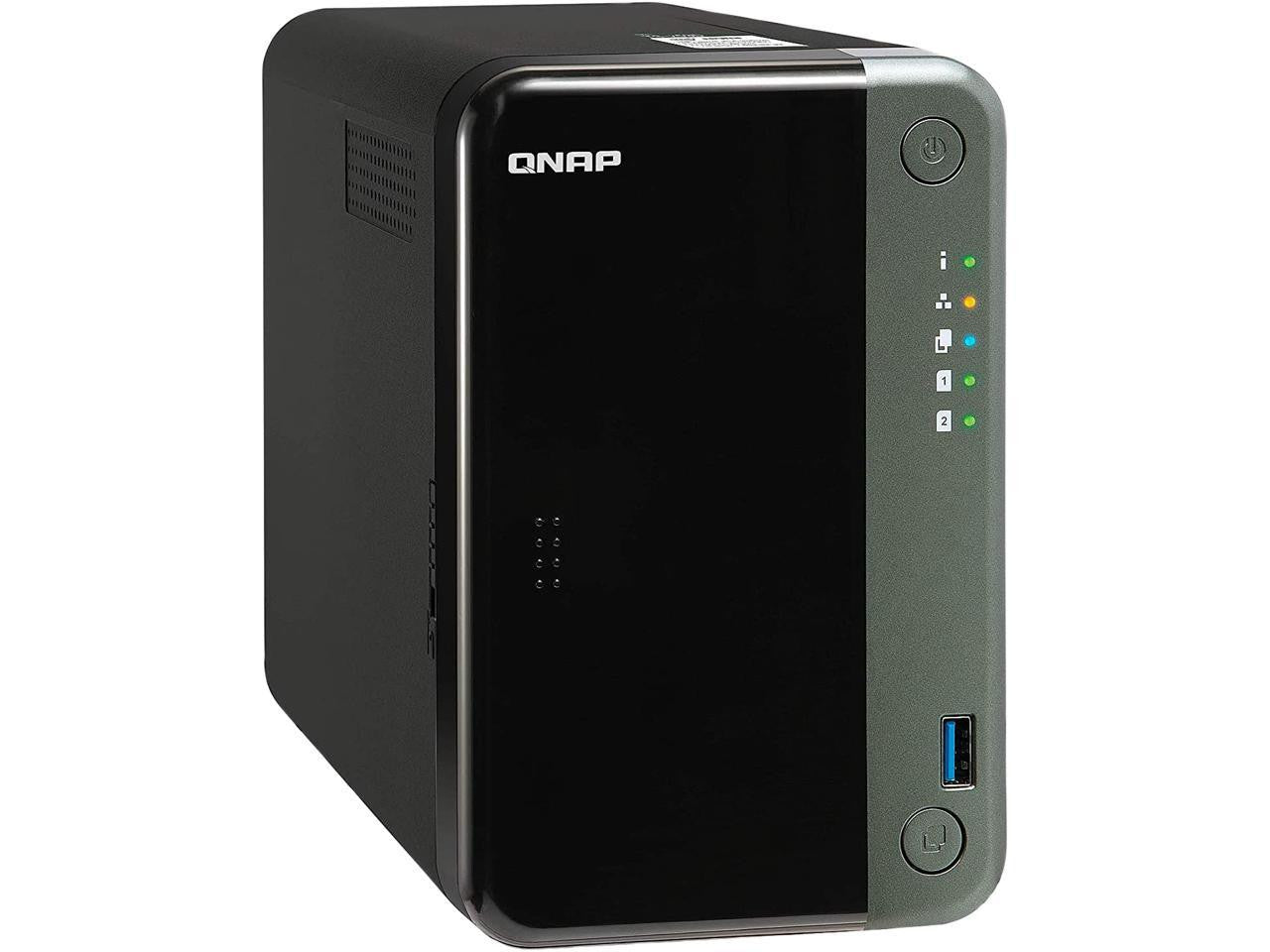 QNAP TS-253D Quad Core 2.7Ghz 2-Bay NAS with 4GB RAM and 20TB (2 x 10TB) of Seagate Ironwolf NAS Drives Fully Assembled and Tested By CustomTechSales