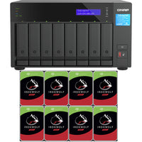 Thumbnail for QNAP TVS-h874T 8-Bay NAS with 32GB RAM and 32TB (8x4TB) Seagate Ironwolf Drives Fully Assembled and Tested